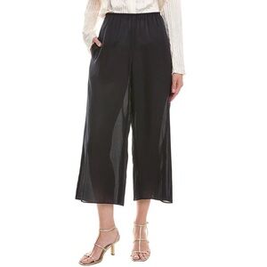 VINCE Silk Blend Pull On Pant in Coastal Navy